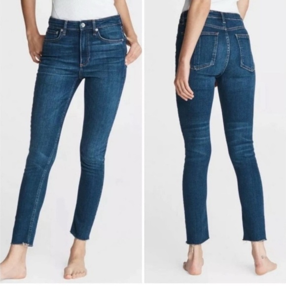 Rag & Bone 10” Ankle Skinny in Mad River Blue. - Picture 1 of 3